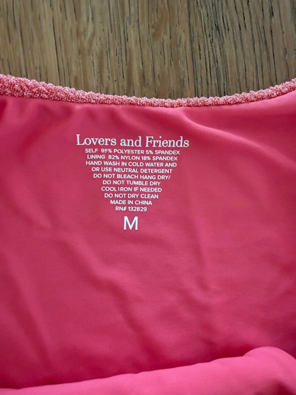 Lovers + Friends Pink Textured Underwire Bikini Set - Picture 2 of 6
